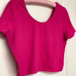 Hot Pink Cropped Top
